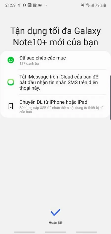 Tuyệt chiêu chuyển đổi nhanh gọn, lưu trọn dữ liệu với Galaxy Note 10