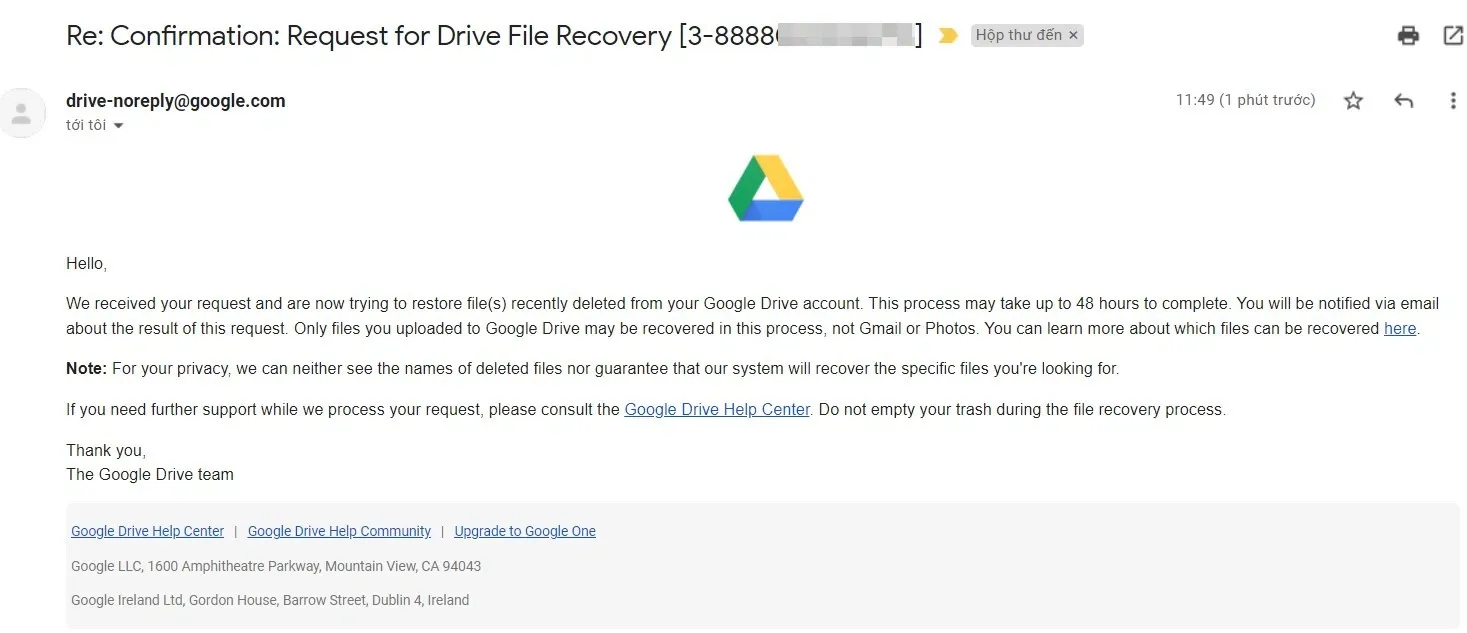 Tuyệt chiêu khôi phục file đã xóa vĩnh viễn trên Google Drive