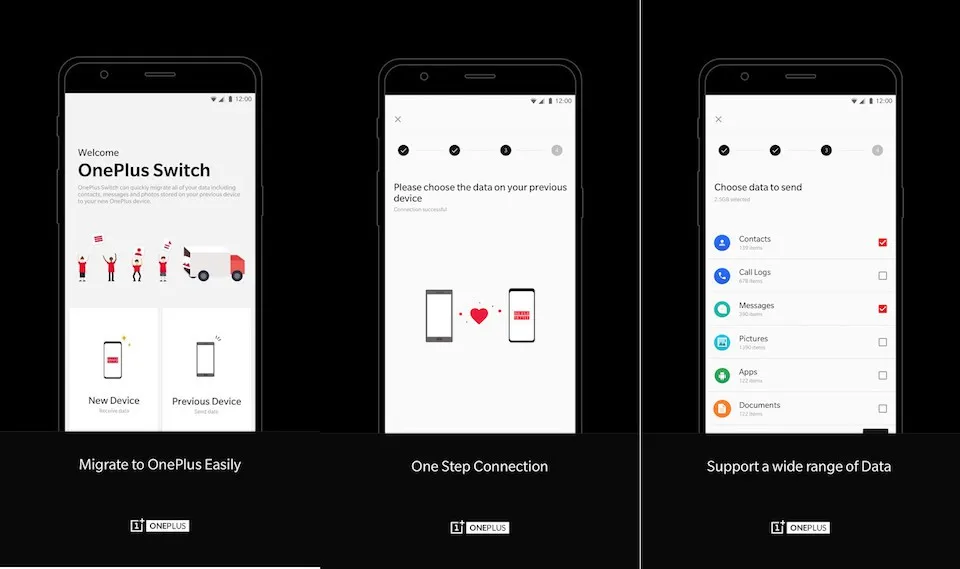 Ứng dụng OnePlus Switch: Chuyển dữ liệu nhanh chóng từ điện thoại cũ sang OnePlus 6