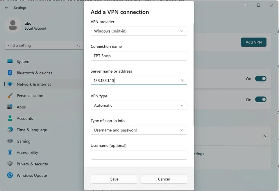 Vài bước đơn giản để cài và sử dụng VPN cho Windows 11