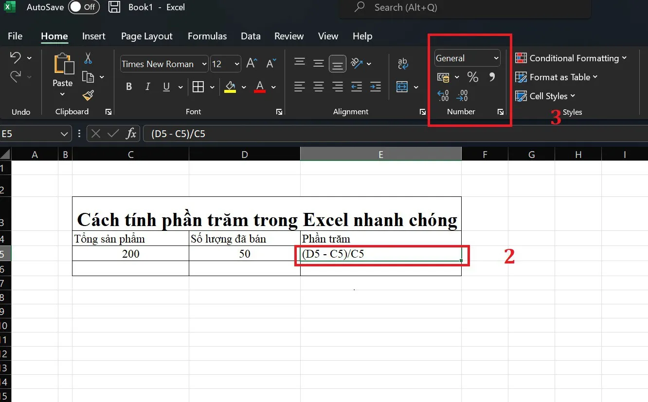 Vai trò và cách tính phần trăm trong Excel chuẩn xác