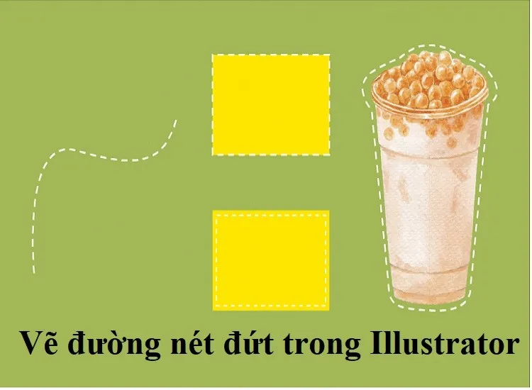 Vẽ đường nét đứt trong Illustrator với 03 bước đơn giản