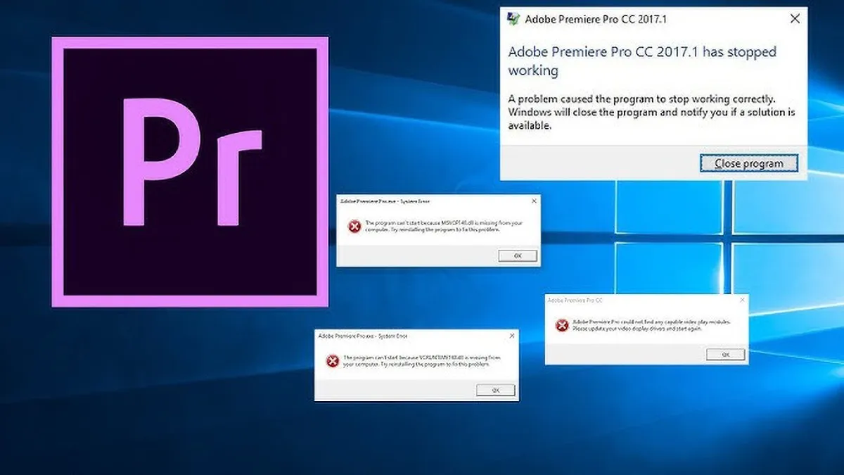 Vì sao có lỗi Adobe Premiere Pro CC has stopped working? Nguyên nhân và cách khắc phục!