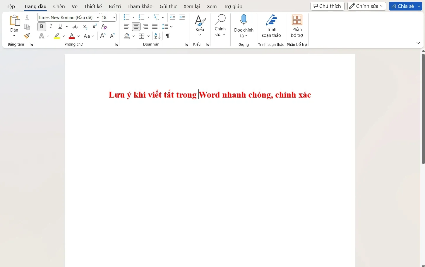 Viết tắt trong Word: Mẹo nhỏ giúp bạn tiết kiệm thời gian và công sức trong soạn thảo văn bản