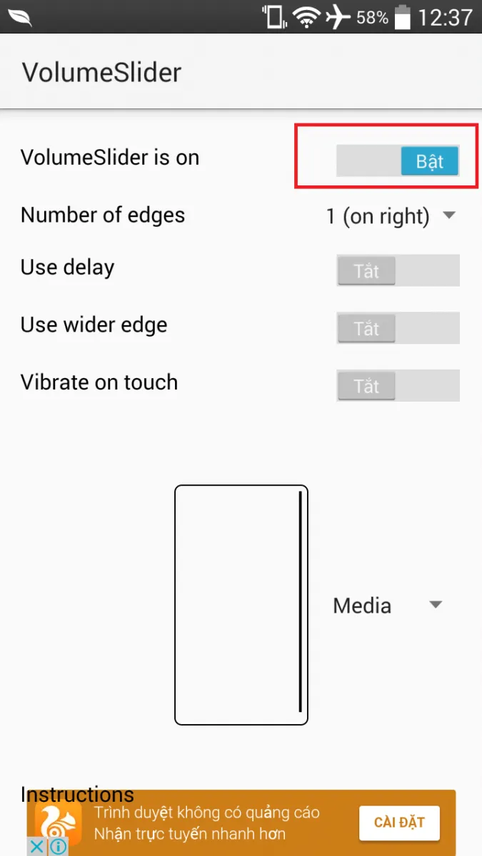 VolumeSlider: Chỉnh volume trên Android ở mọi nơi