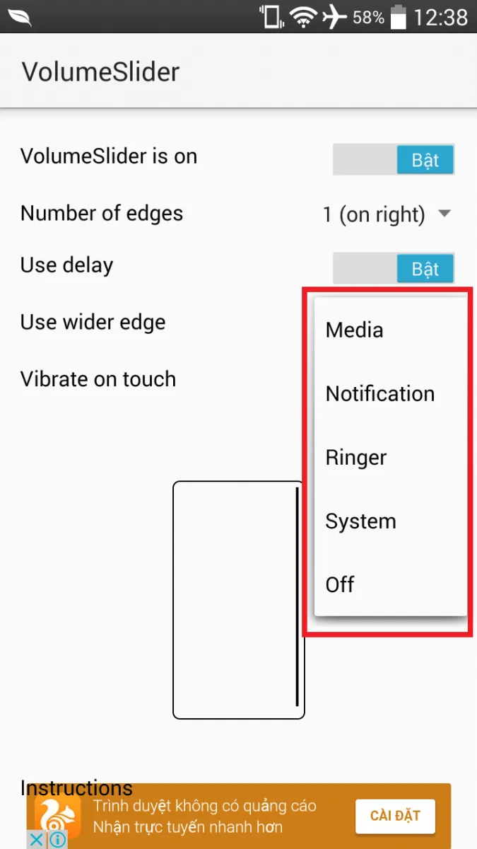 VolumeSlider: Chỉnh volume trên Android ở mọi nơi