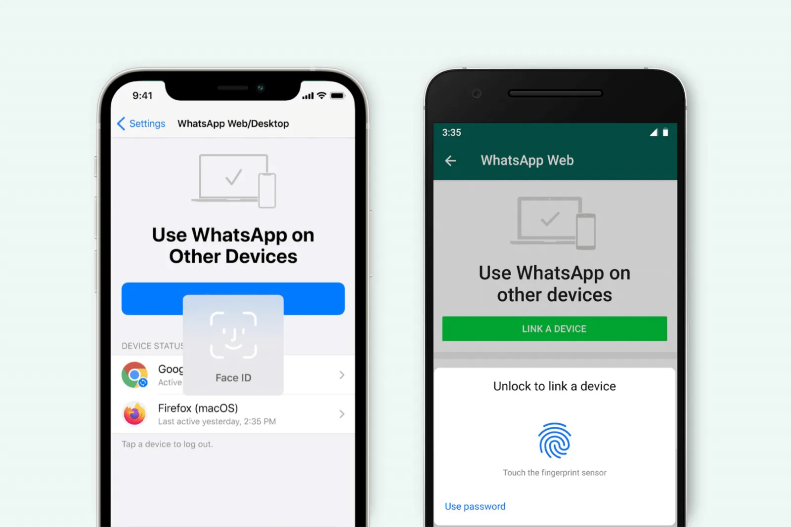 WhatsApp tích hợp tính năng bảo mật sinh trắc học trong ứng dụng web và máy tính để bàn