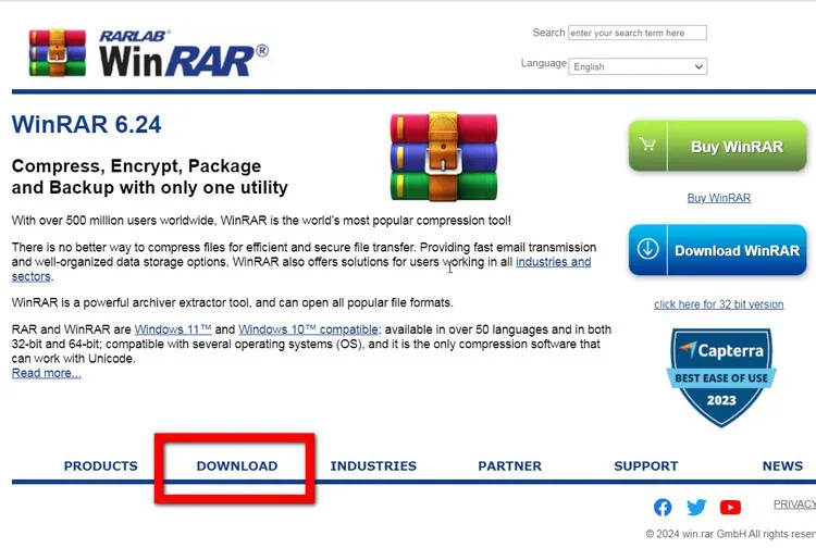 WinRAR 64 là gì? Các tính năng chính của WinRAR 64, tải cà cài đặt WinRAR 64 trên máy tính