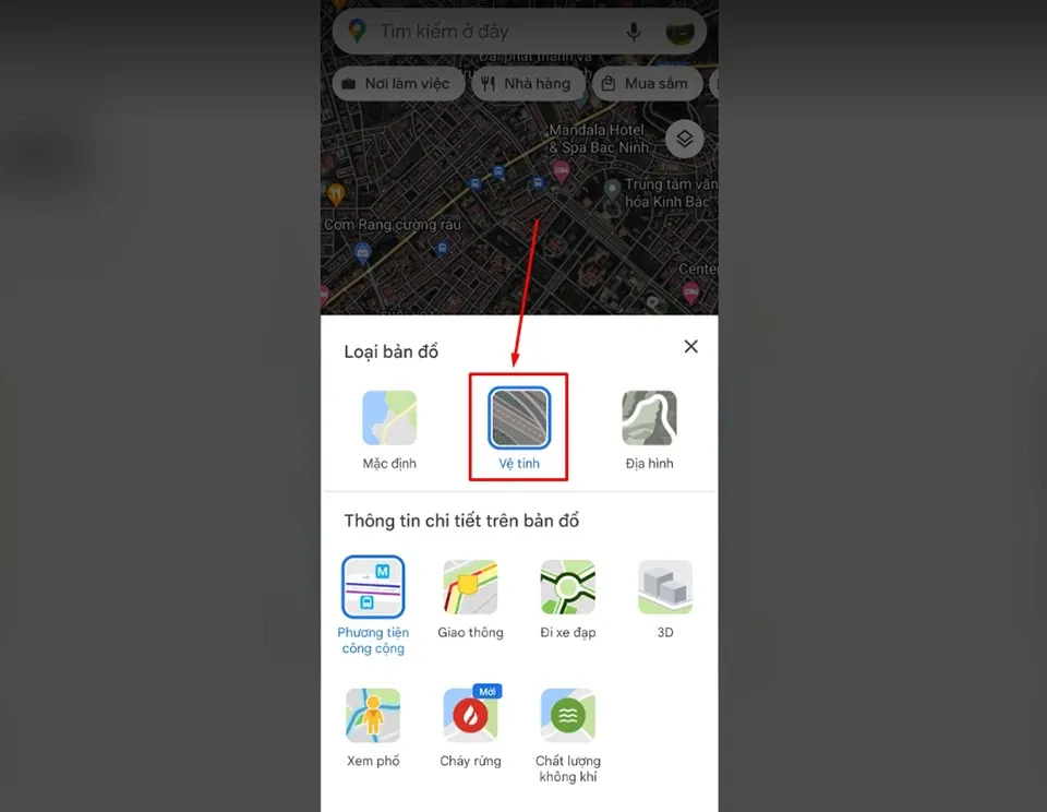 Xem bản đồ thật như cuộc sống với chế độ vệ tinh của Google Maps