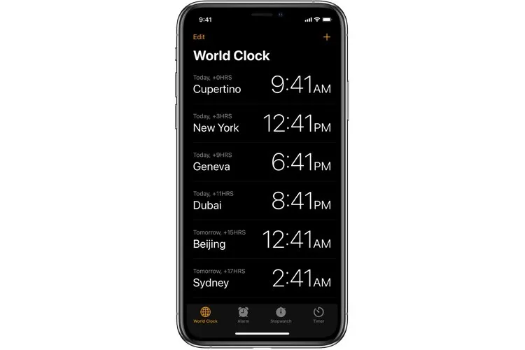Xem thời gian ở nhiều thành phố cùng lúc trên iPhone