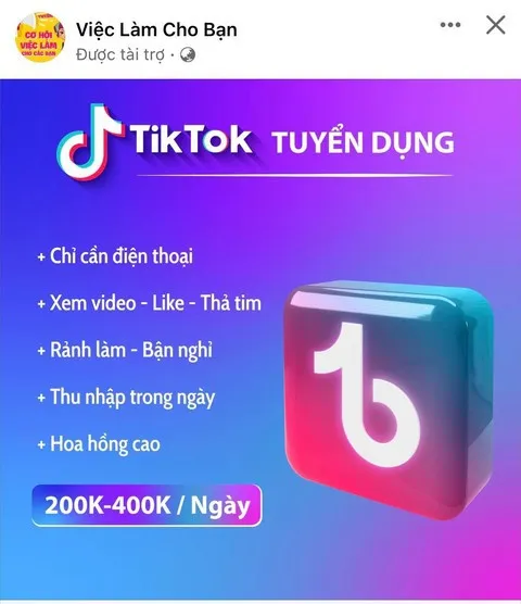 Xem TikTok kiếm tiền có thật hay không? Cảnh giác với những chiêu trò lừa đảo trên TikTok