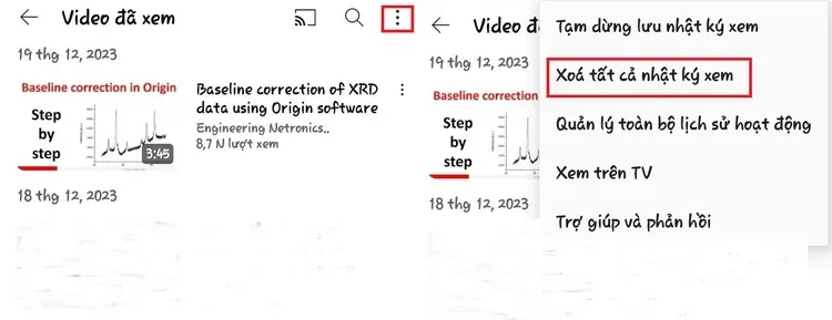 Xóa hết tất cả phim đã xem trên YouTube – Bạn đã biết cách xóa mọi dấu vết khi xem video chưa?