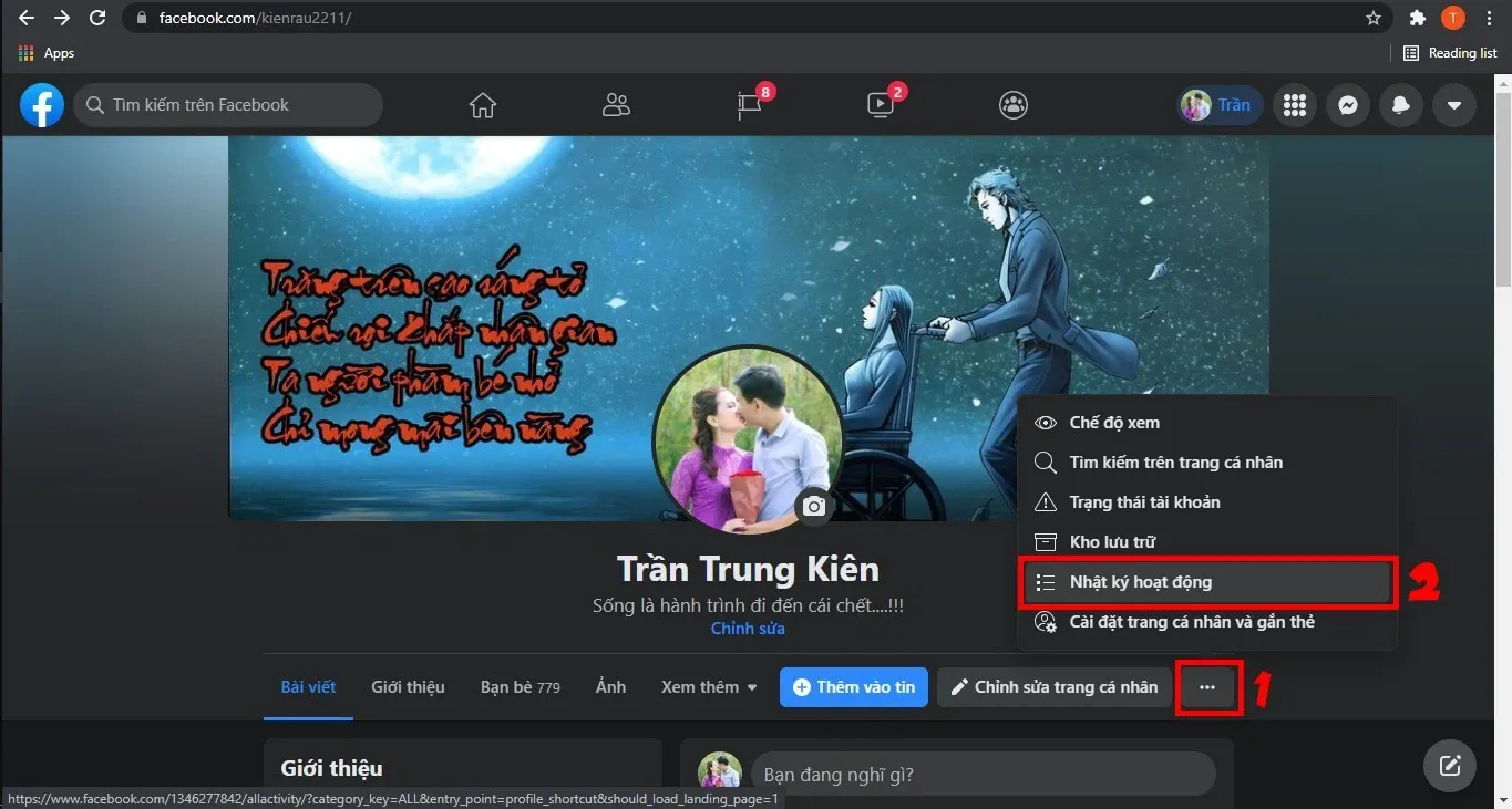 Xóa tất cả bài viết trên Facebook trong một nốt nhạc