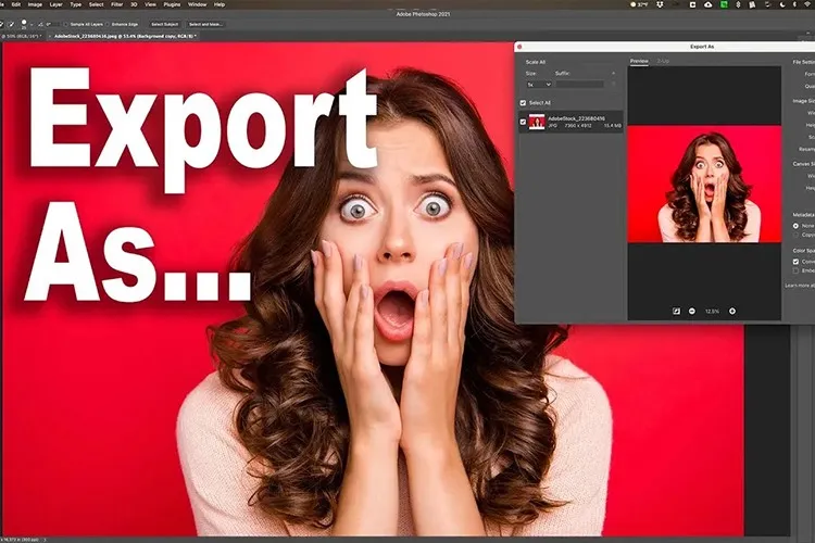 Xuất ảnh trong Photoshop khó không? Ra được những định dạng nào?