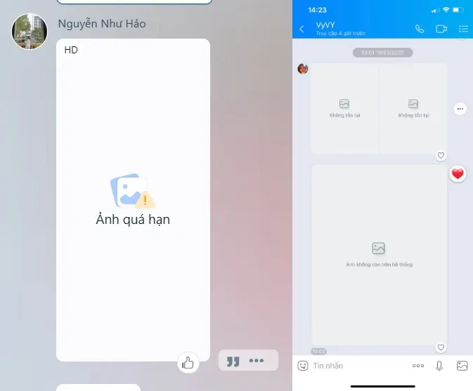 Zalo không xem được ảnh cũ trong tin nhắn phải làm sao?